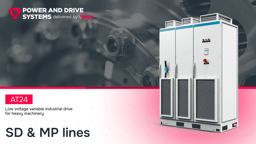 New Catalog Release: AT24 SD & MP Low voltage industrial drive for heavy machinery